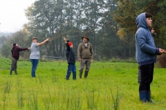 Fliegenfischen - Wurfkurs Achim Stahl mit der Jugendgruppe des AV Schlesen Club 17 e.V.